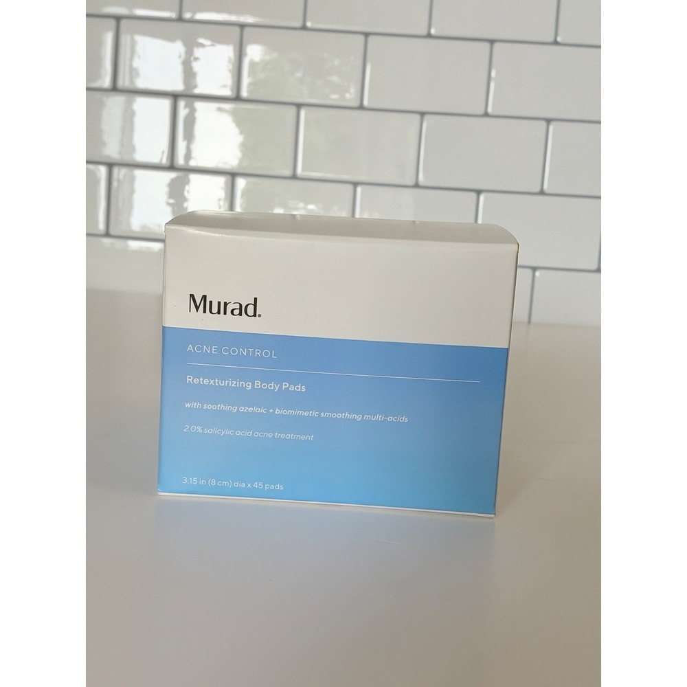 Murad Acne Control Retexturizing Body Pads 2.0% Salicylic Acid 45 Count NEW